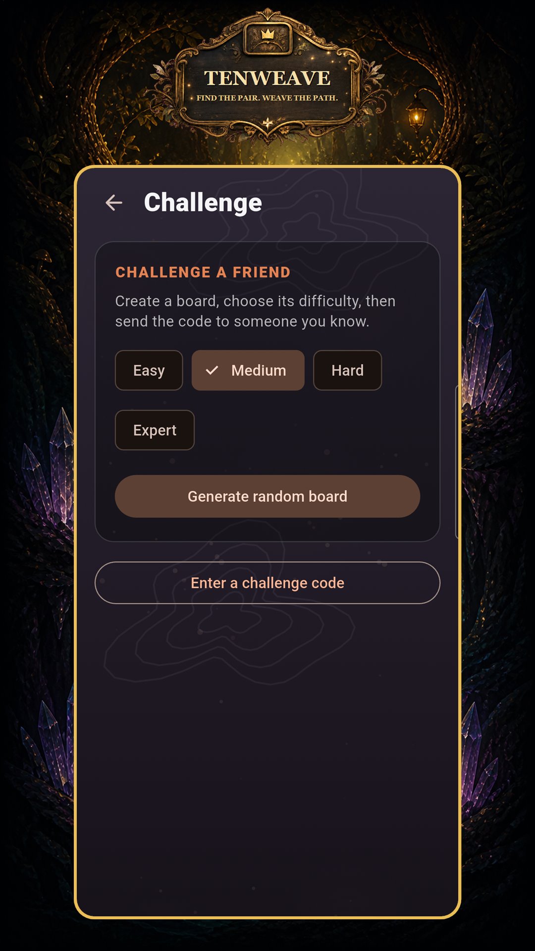 Tenweave friend challenges