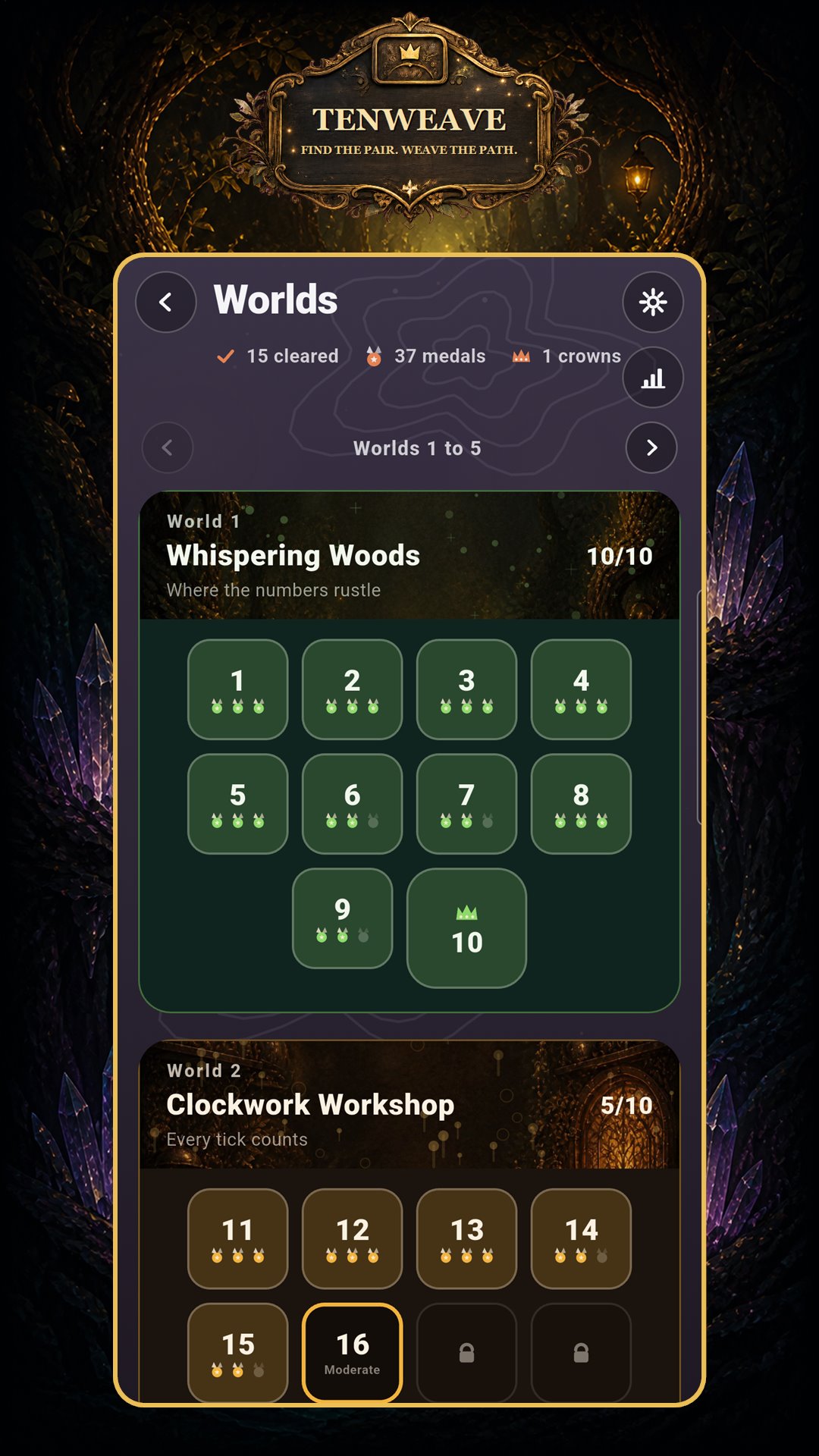 Tenweave campaign worlds